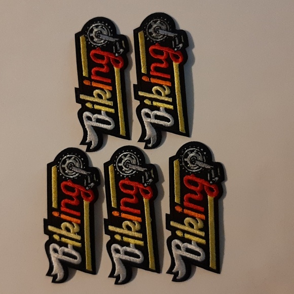 Biking 🚲 - Girl Scout Fun Patch Bundle - NEW Iron On 🦋❤ - Picture 1 of 2